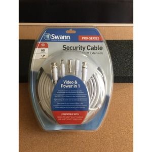 New/Sealed 50ft Swann Security Cable Extension White